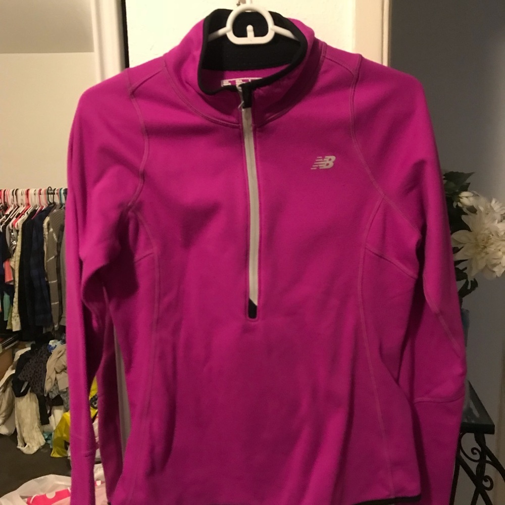Newbalance‎ work out 3/4 zip with thumb holes